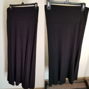 Black maxi skirt